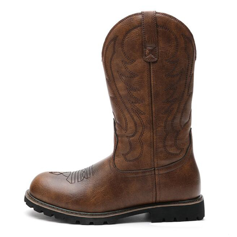 Vintage Fashion Design - Botas de cowboy masculinas góticas, designer