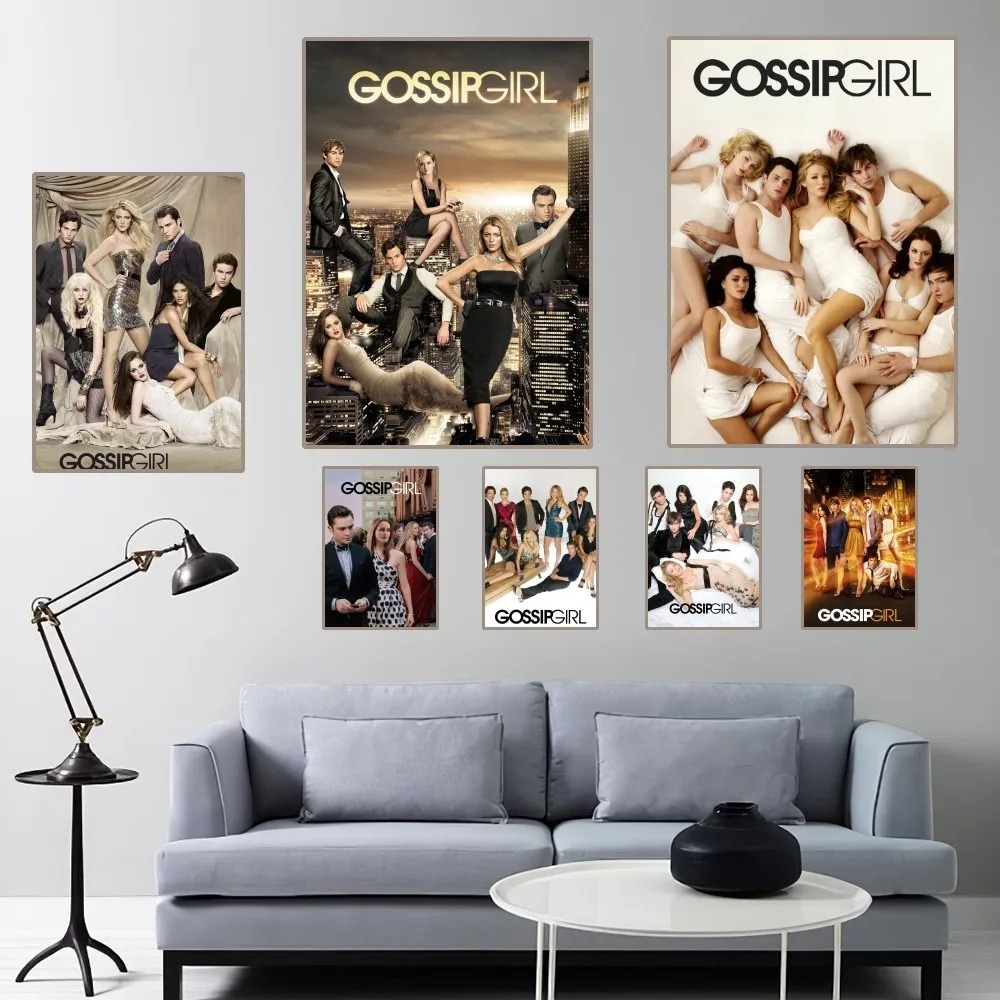 Vintage Fashion Illustrations - G-gossip moda menina cartaz casa decoração