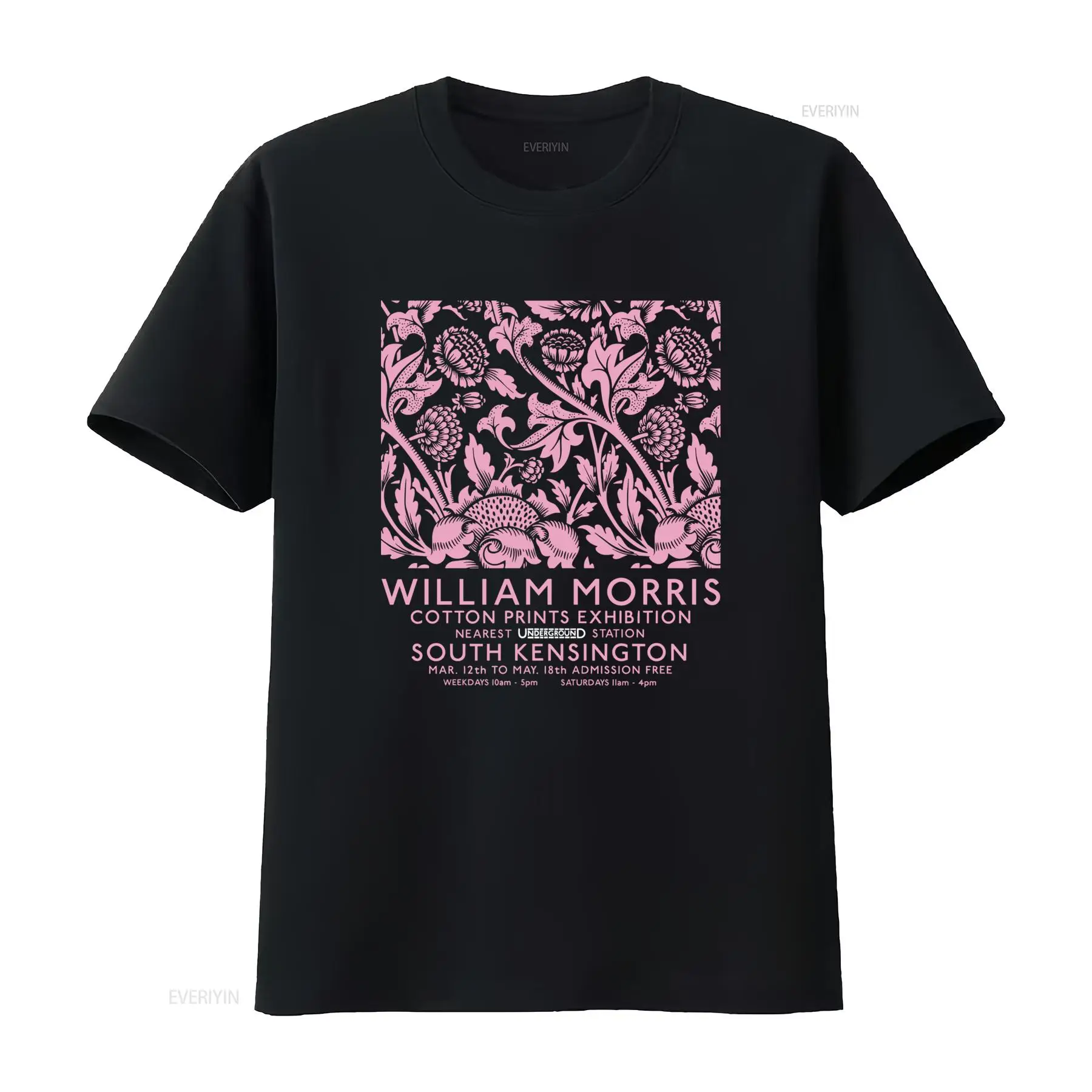 Vintage Fashion Exhibition - Camiseta Casual com Estampa de Arte