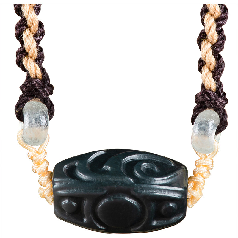 Vintage Fashion Necklace - Colar com Pingente de Jade Hetian
