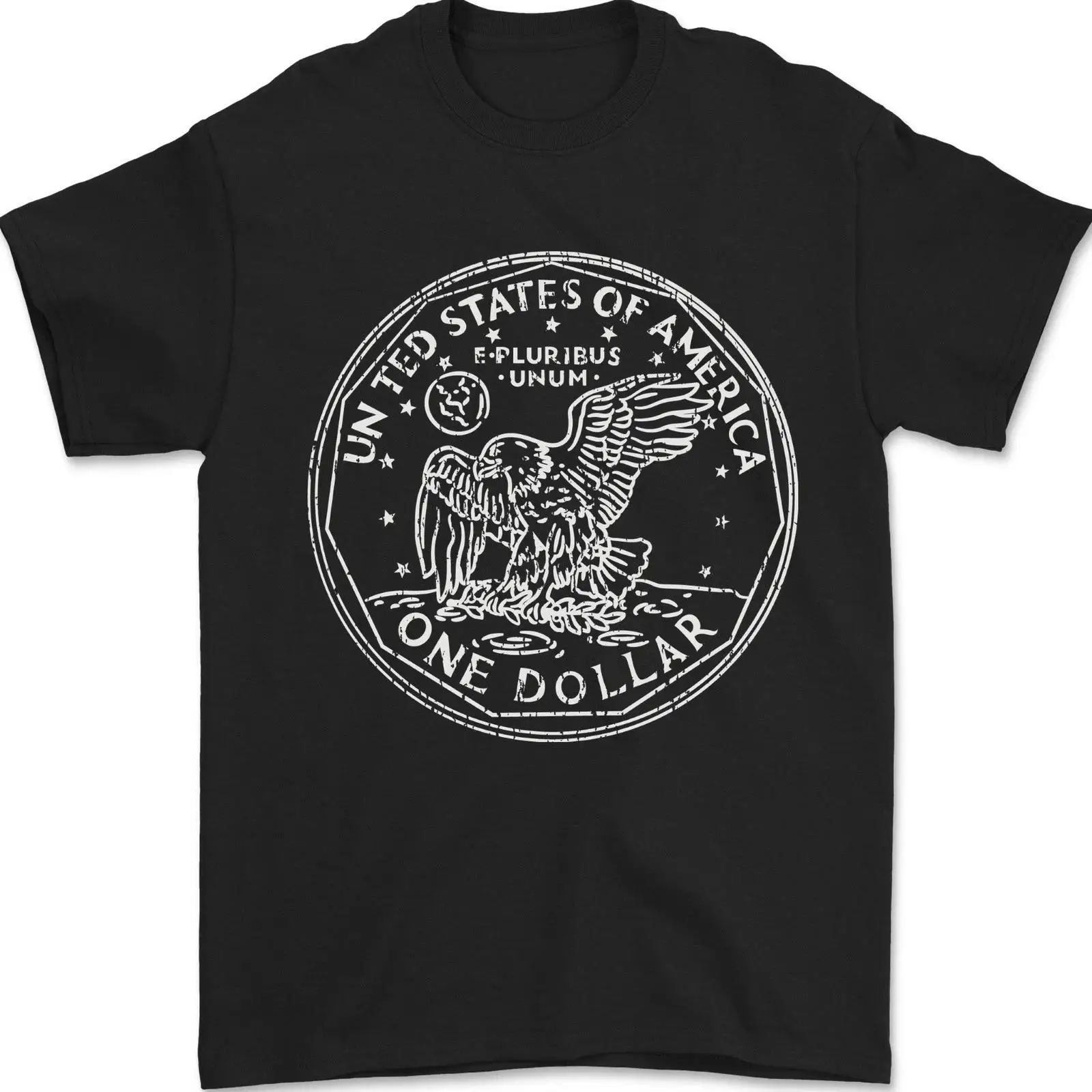 Vintage Fashion Herren - Camiseta masculina com estampa de dólar
