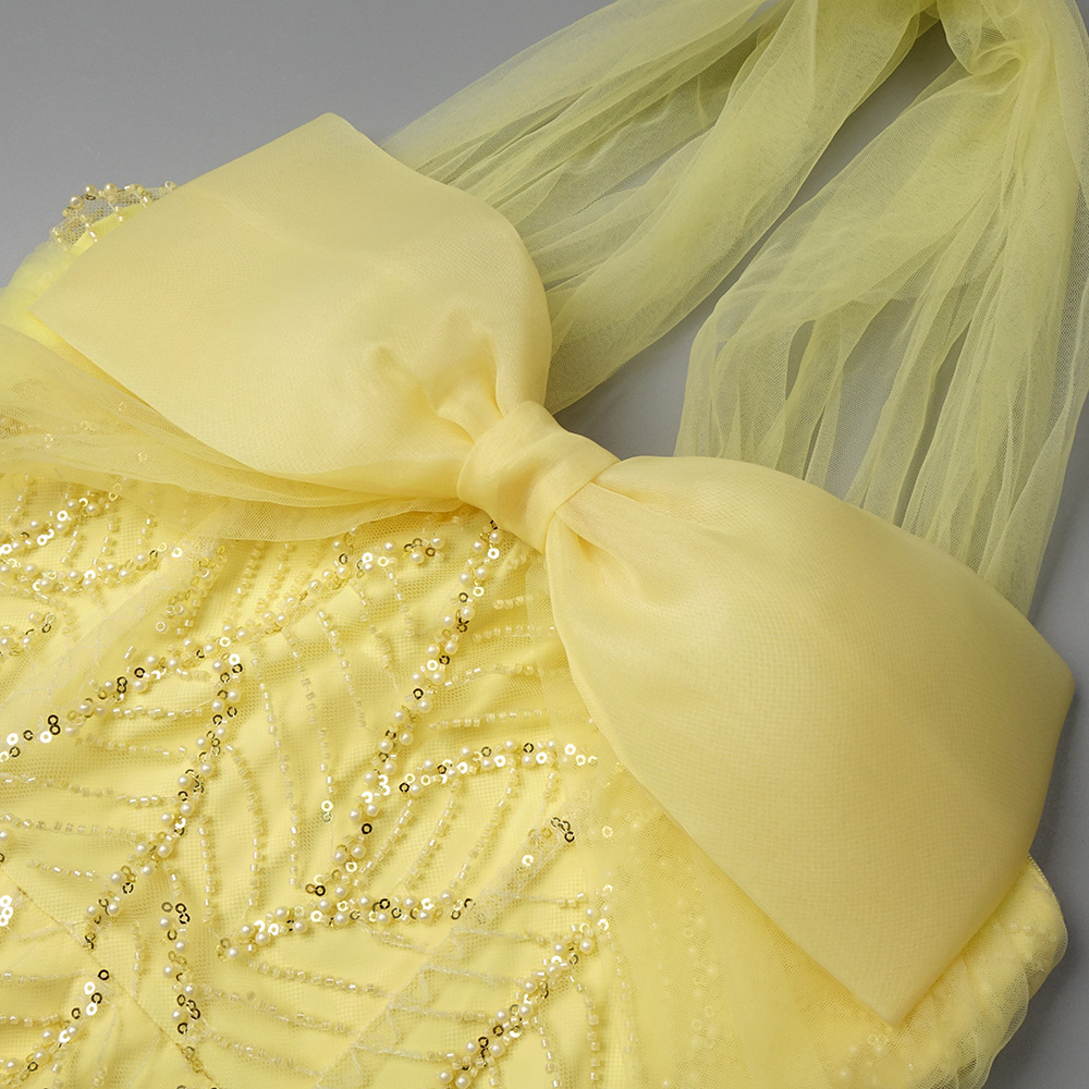 Vintage Fashion Exhibition - Vestido de Baile Vintage Amarelo com