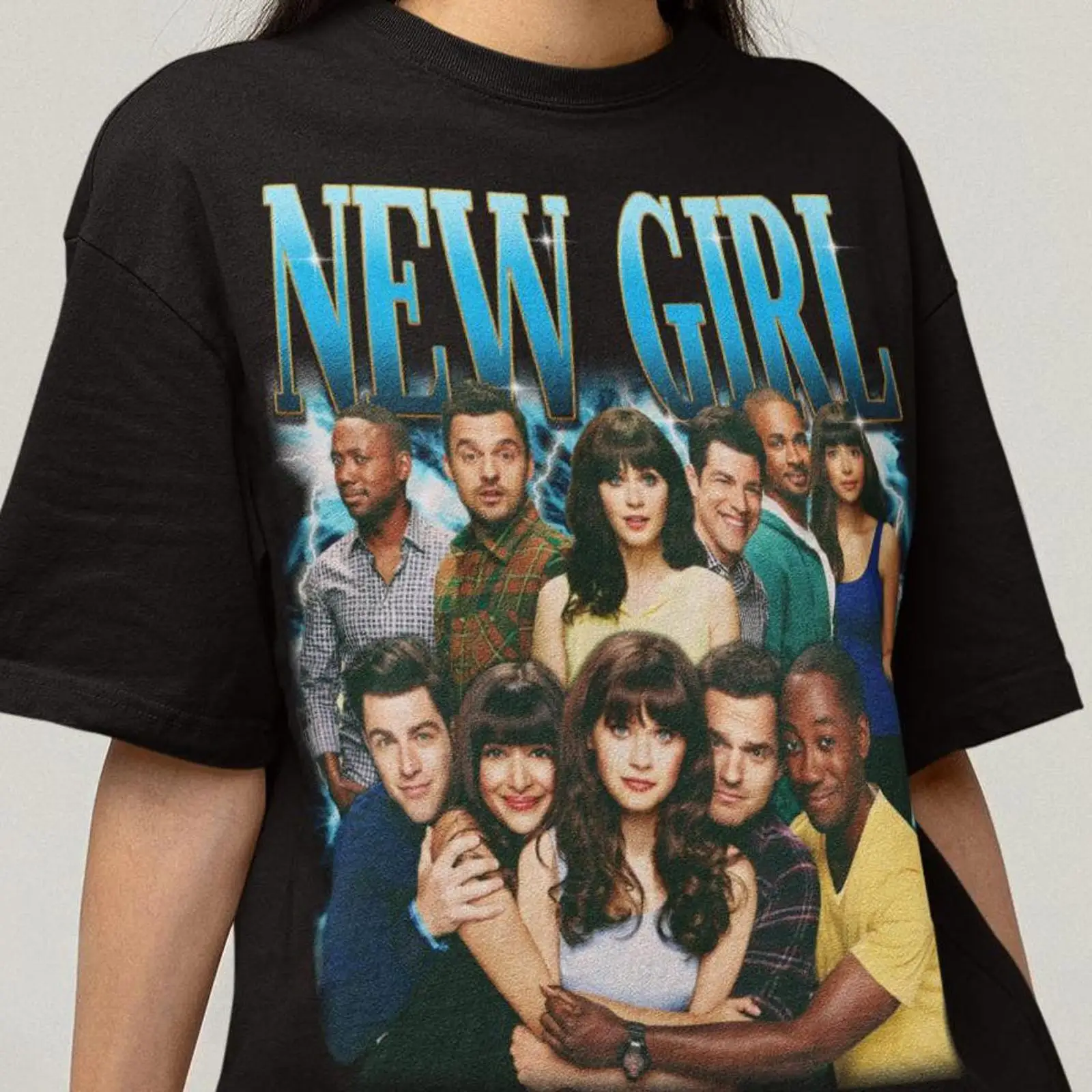 Vintage Fashion Tv - Camiseta de Moletom Vintage Lavada da