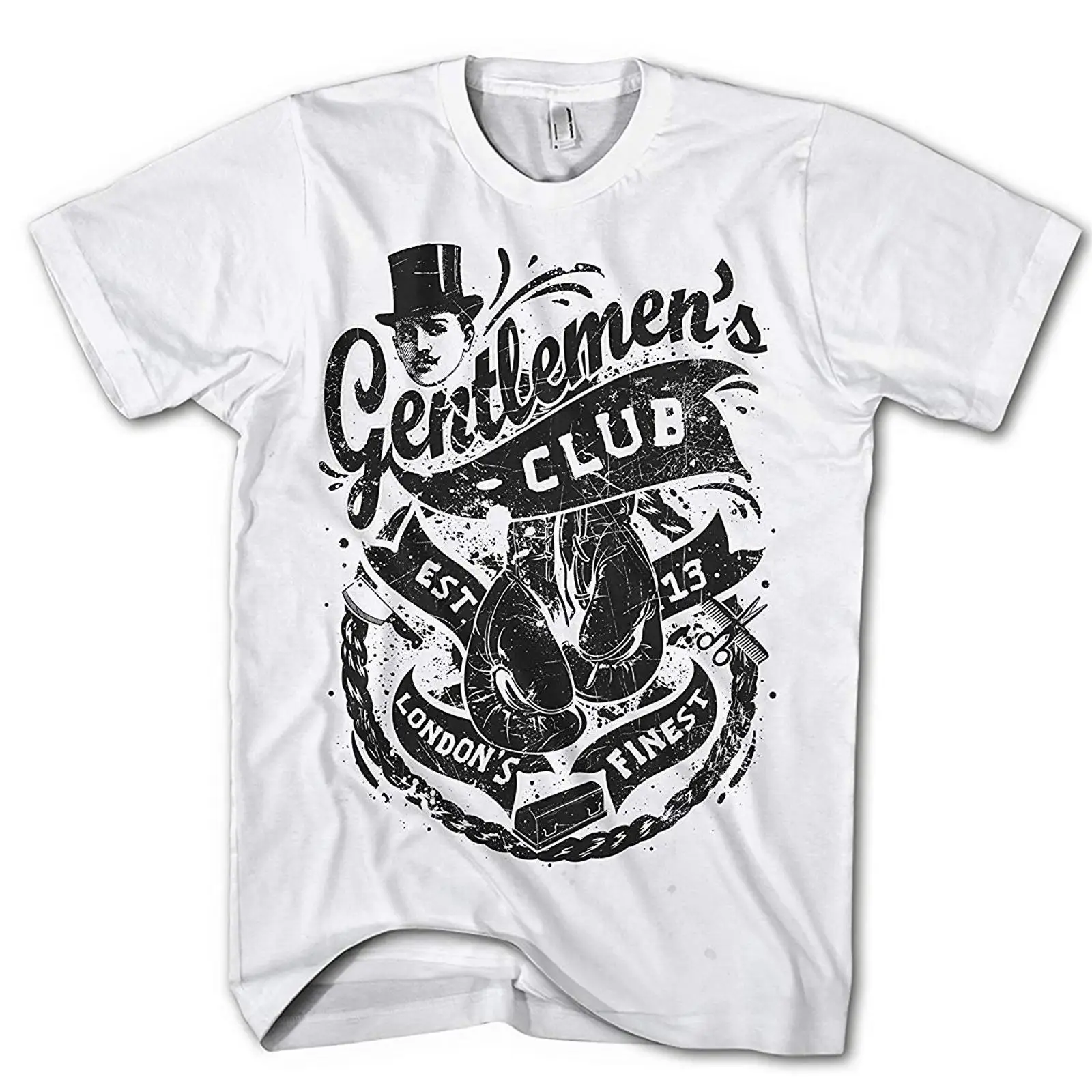 Vintage Fashion London - Camiseta Masculina Gentleman Boxing Club London