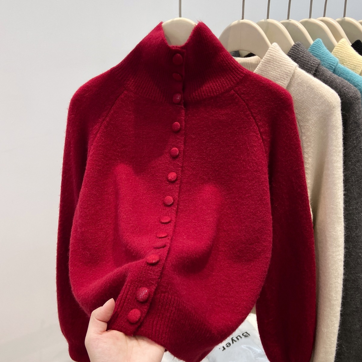 Turtleneck Knit 90S - Novo Suéter de Tricô Feminino Cor