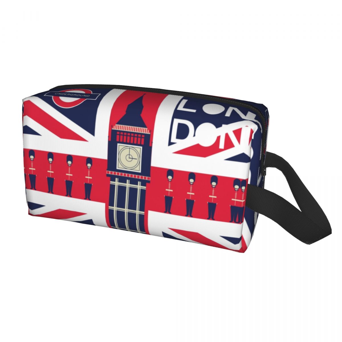 Vintage Fashion London - Bandeira britânica saco cosmético, símbolo de