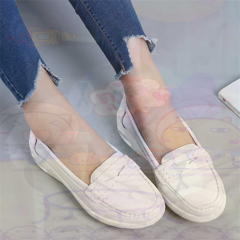 Vintage Fashion Reseller - Macio deslizamento-em das mulheres sapatos de