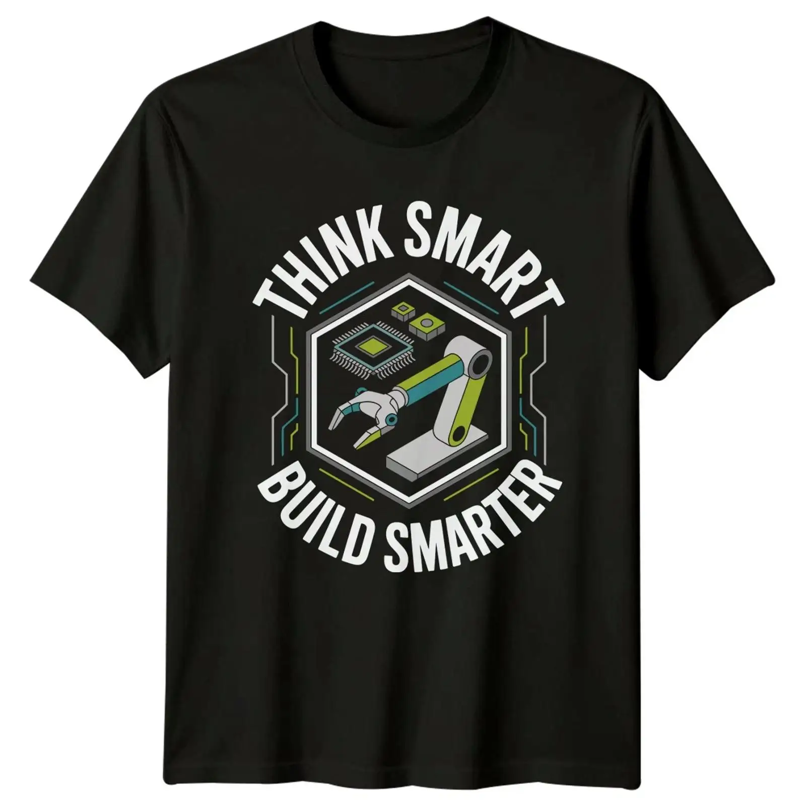 Camiseta masculina Think Smart - Vintage Fashion Herren avaliação e preço