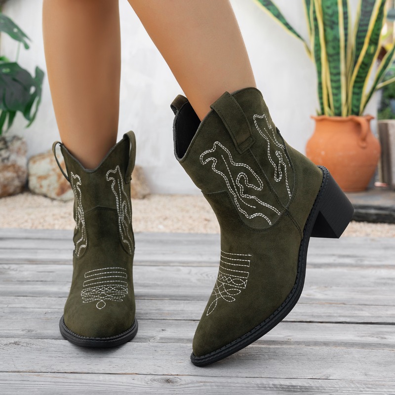 Botas Femininas de Cano Médio  - Vintage Style Women Fashion avaliação e preço