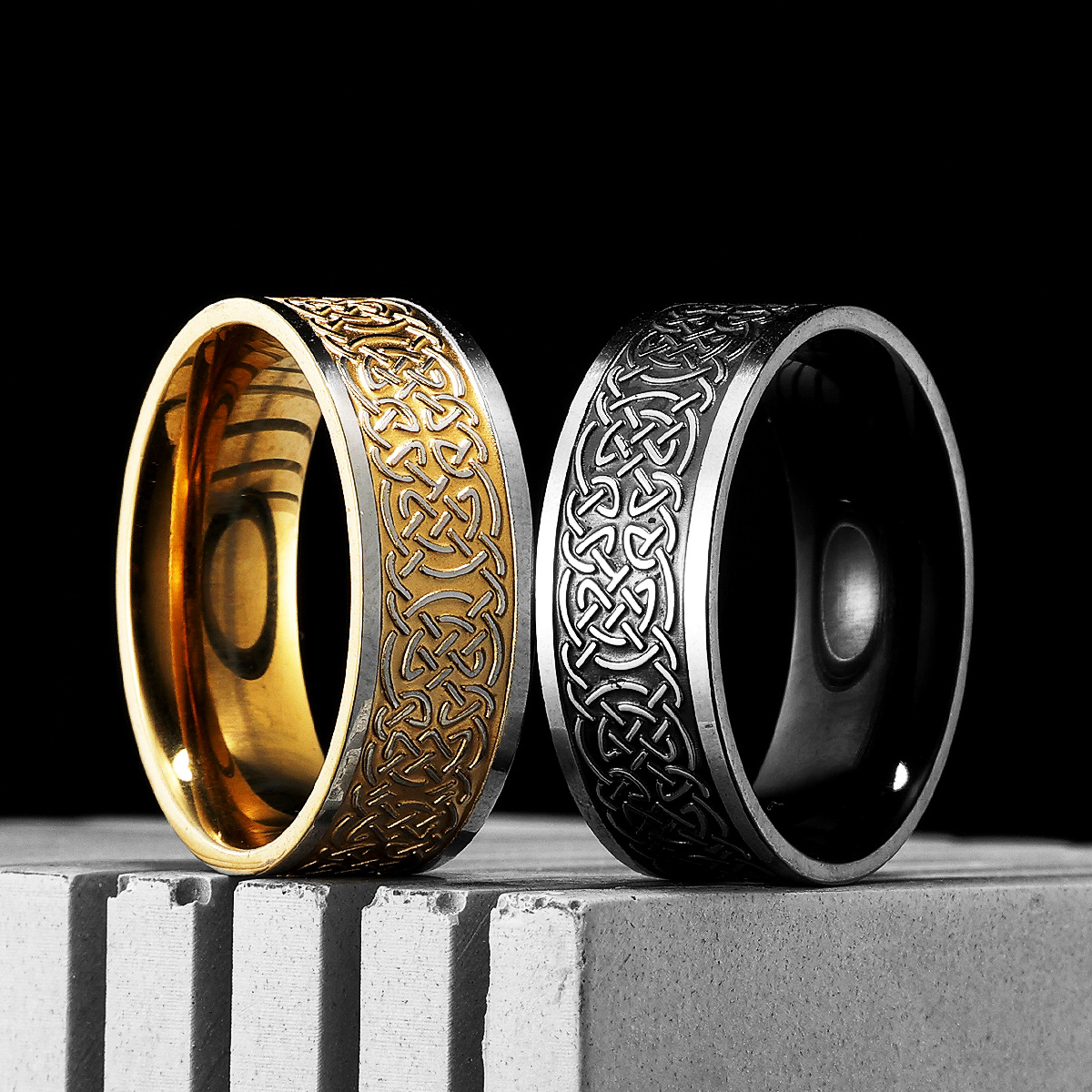 Viking nó celta masculino anéi - Vintage Fashion Newtown avaliação e preço