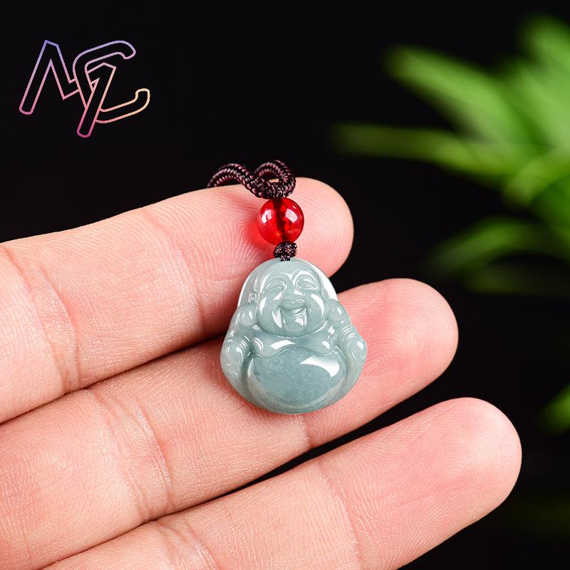 Myanmar jadeite guanyin buda p - Vintage Fashion Necklace avaliação e preço