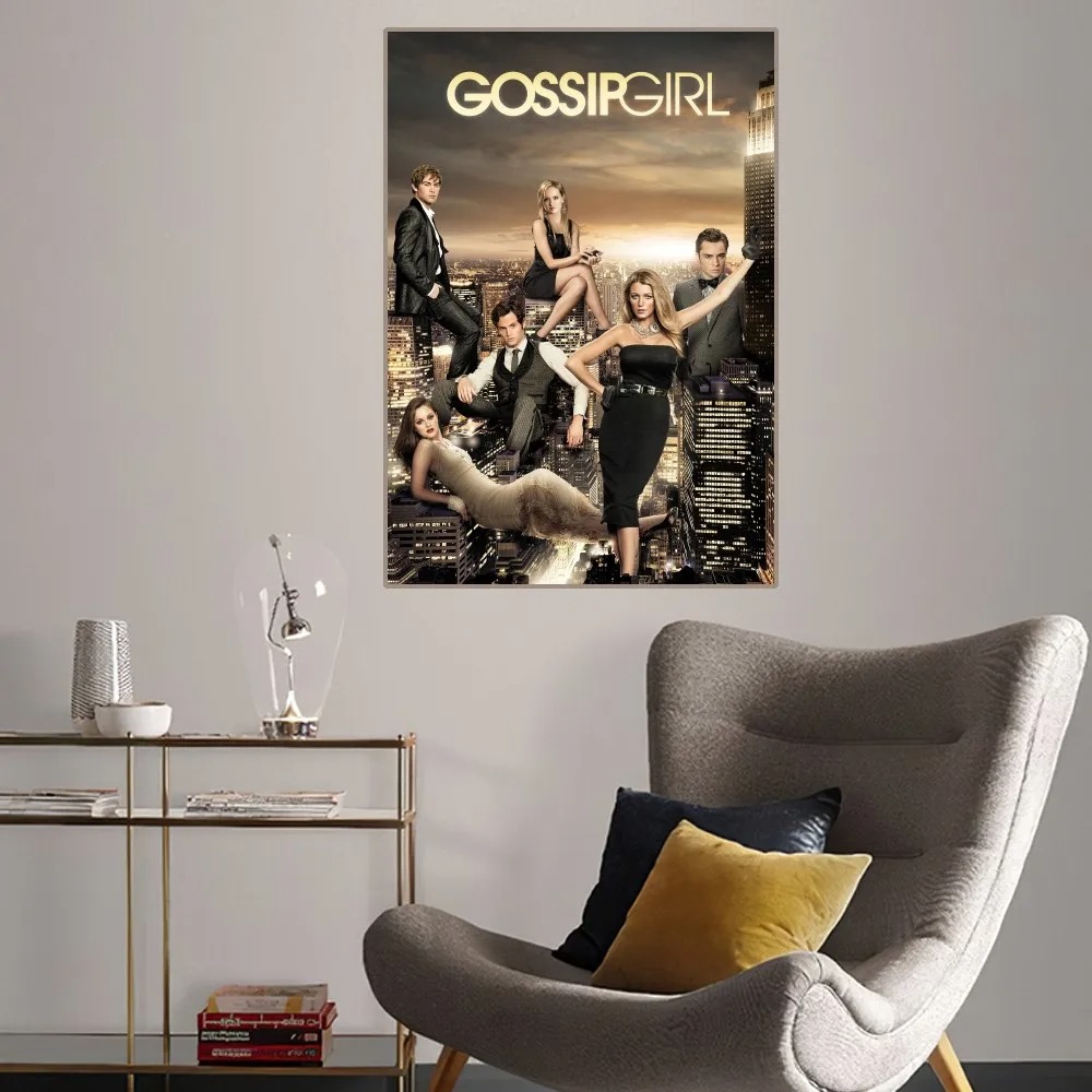 G-gossip moda menina cartaz ca - Vintage Fashion Illustrations avaliação e preço