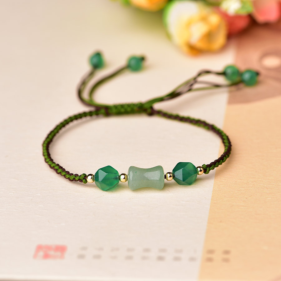Verde natural jade contas puls - Vintage Fashion Jewelry avaliação e preço