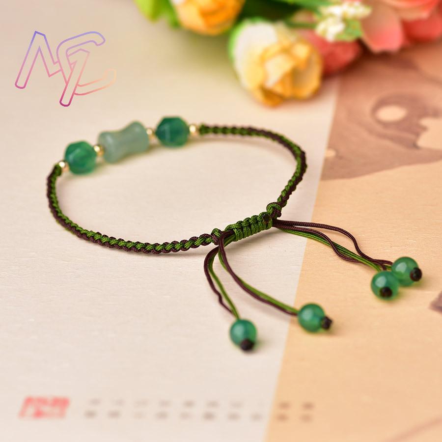 Verde natural jade contas puls - Vintage Fashion Jewelry avaliação e preço