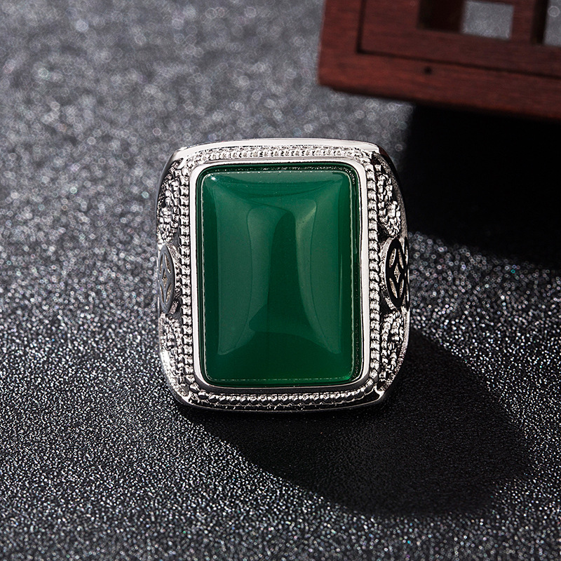 Anéis de jade natural verde, j - Vintage Fashion Jewelry avaliação e preço