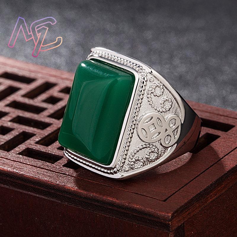 Anéis de jade natural verde, j - Vintage Fashion Jewelry avaliação e preço