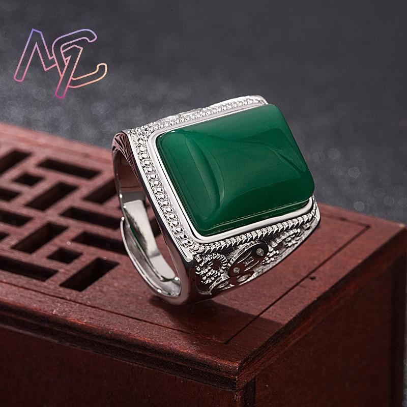 Anéis de jade natural verde, j - Vintage Fashion Jewelry avaliação e preço