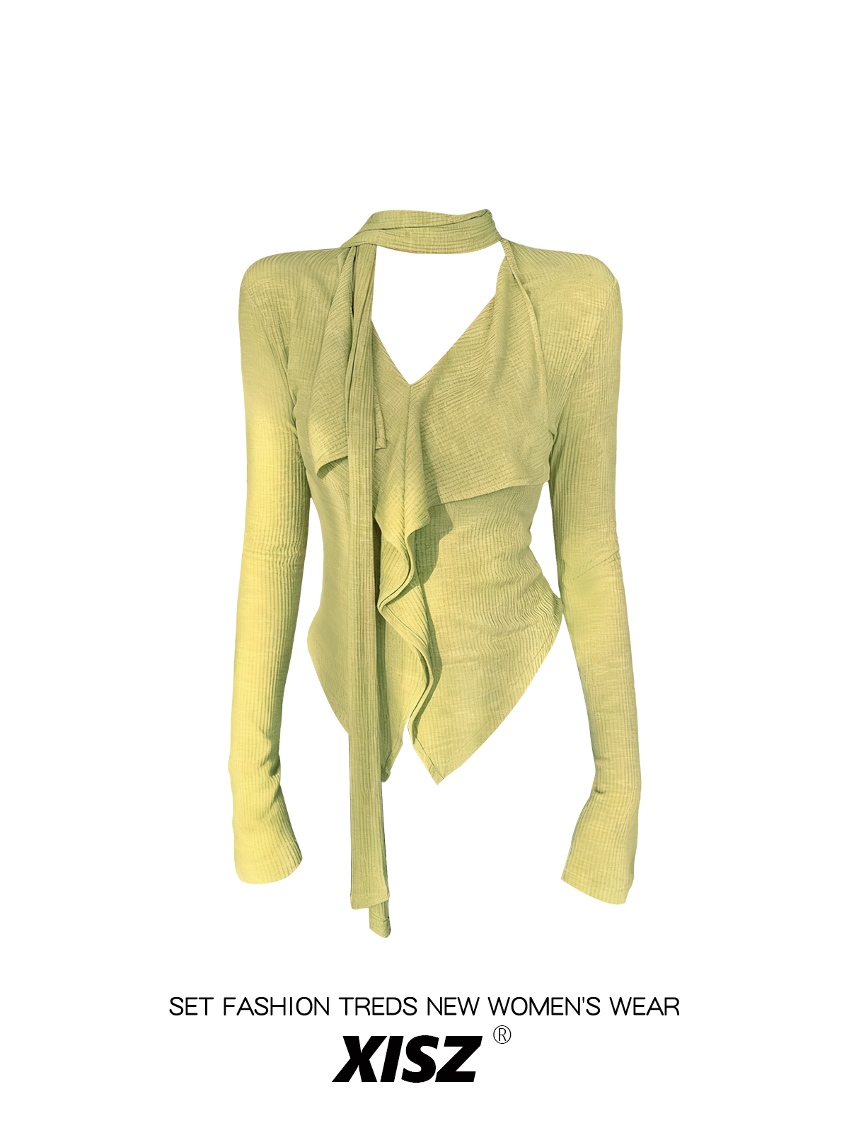 Mulheres amarelo gothict-shirt - Turtleneck Knit 90S avaliação e preço