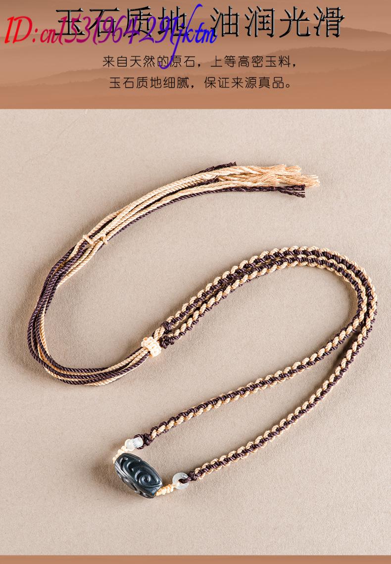 Colar com Pingente de Jade Het - Vintage Fashion Necklace avaliação e preço