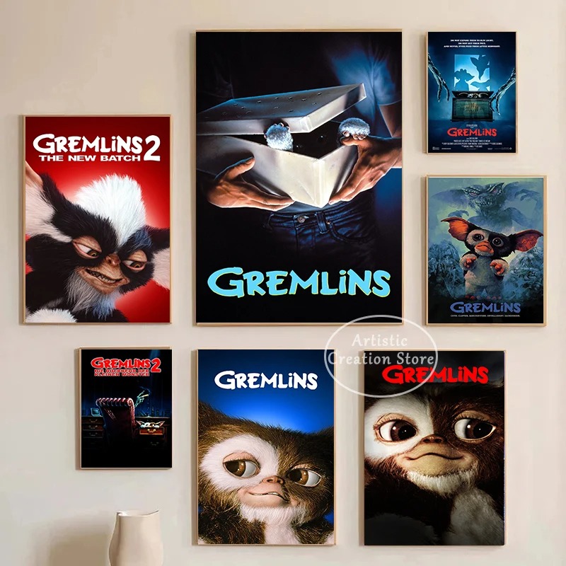 Filme clássico gremlins poster - Vintage Fashion Illustrations avaliação e preço
