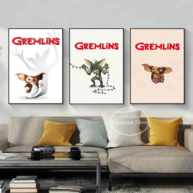 Filme clássico gremlins poster - Vintage Fashion Illustrations avaliação e preço
