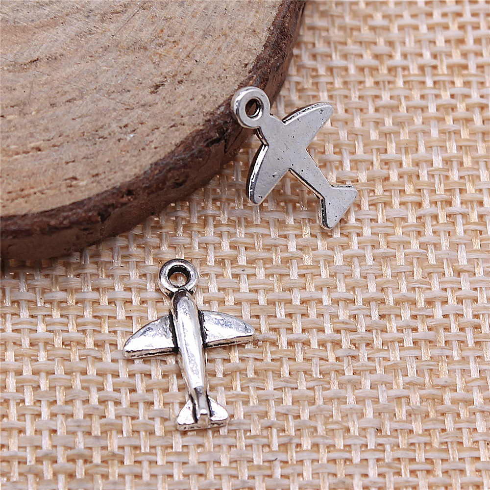 10 peças de pingentes de avião - Vintage Fashion Jewelry avaliação e preço