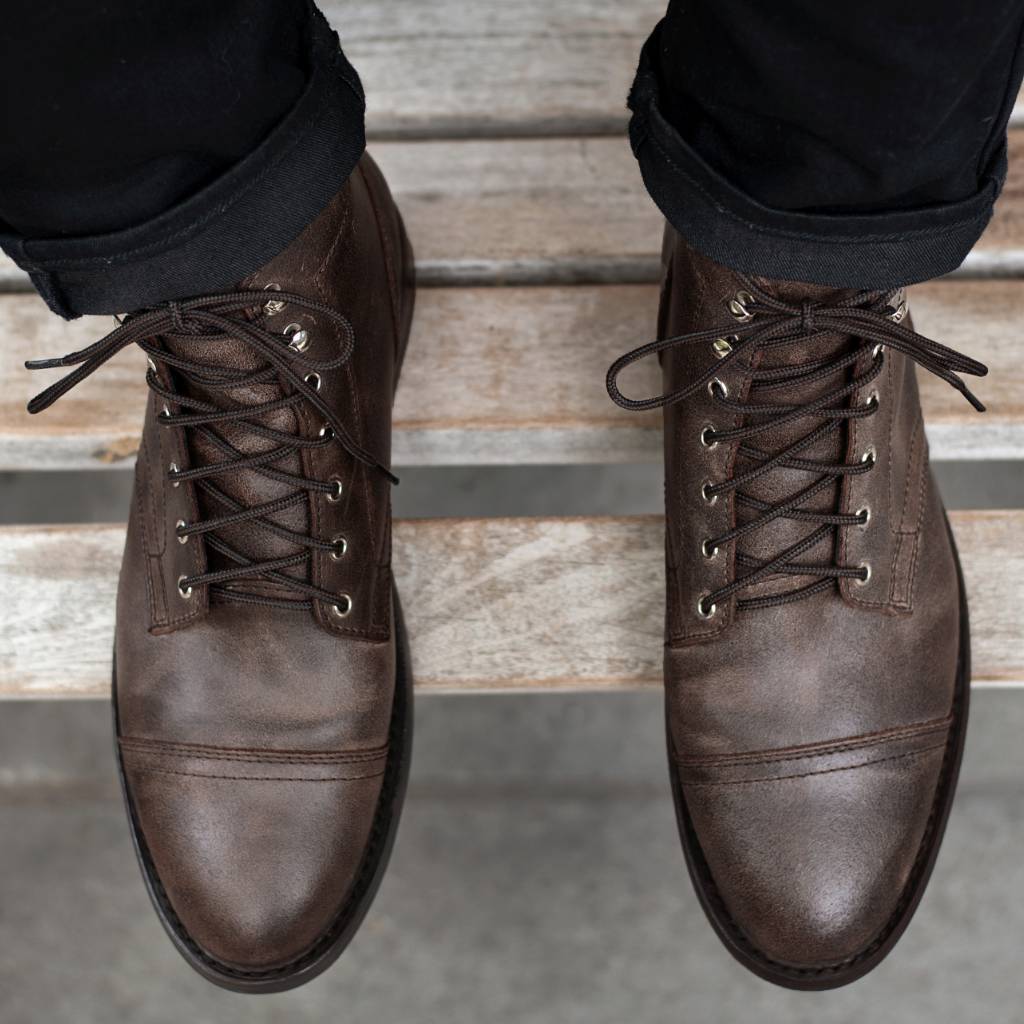 Botas Masculinas de Couro Enve - Vintage Style Women Fashion avaliação e preço