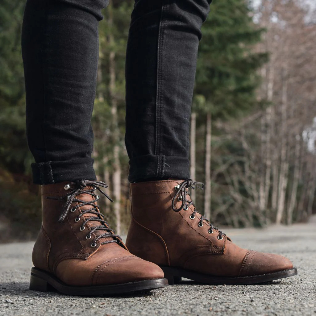 Botas Masculinas de Couro Enve - Vintage Style Women Fashion avaliação e preço