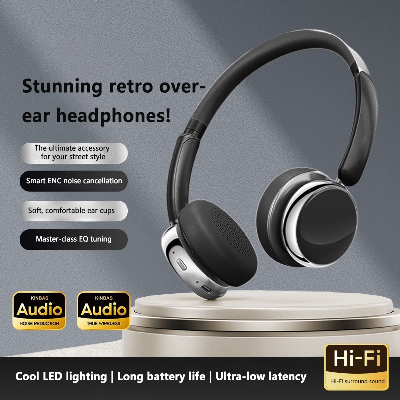 Fones de Ouvido Over Ear Retro - Vintage Fashion Video avaliação e preço