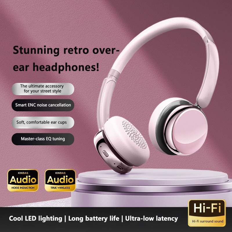 Fones de Ouvido Over Ear Retro - Vintage Fashion Video avaliação e preço