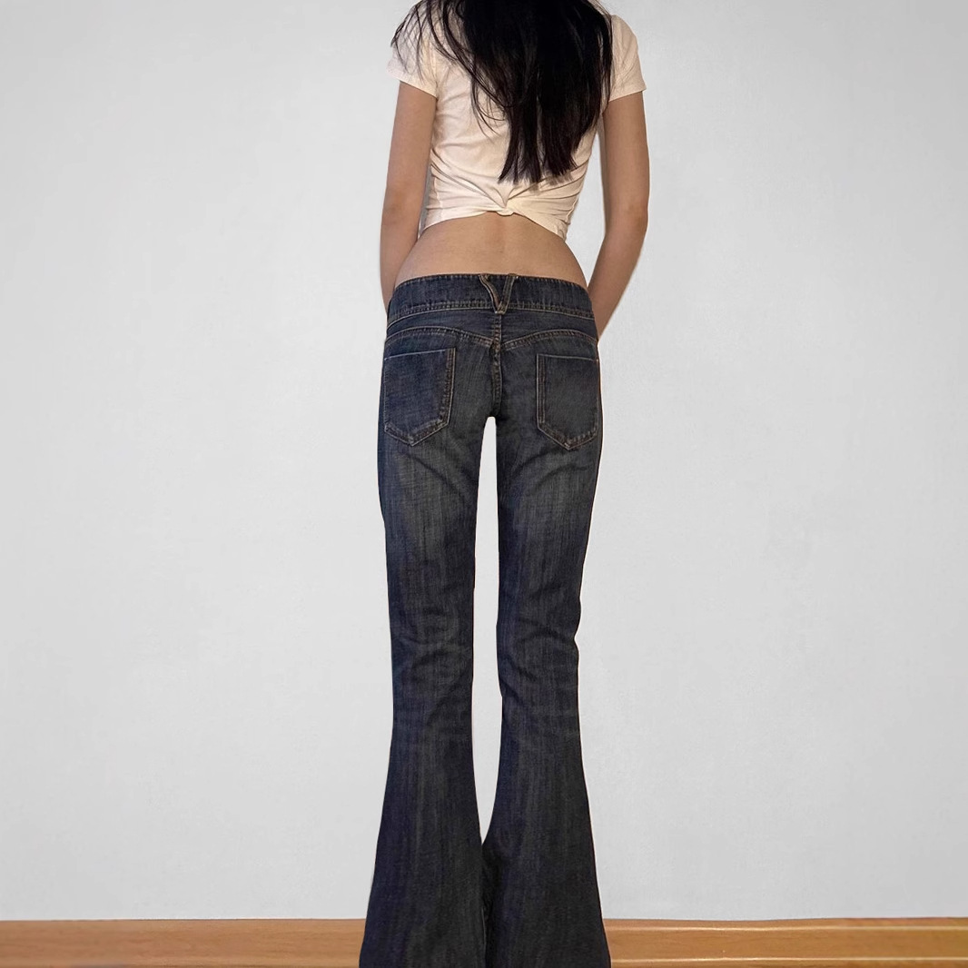 Calças Jeans Flare Vintage Y2K - Mom Jean High Rise avaliação e preço