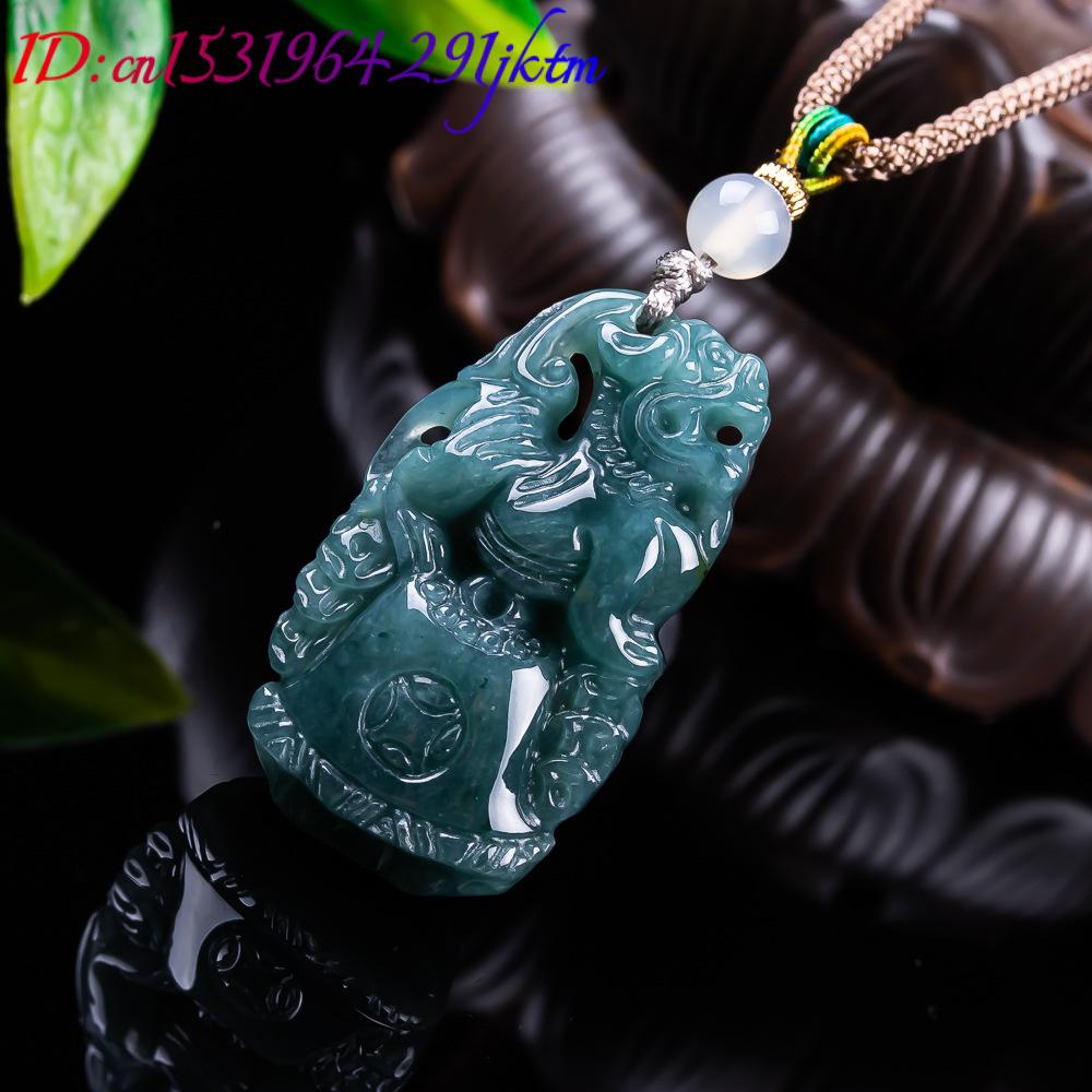 Pingente Pixiu de Jadeíta Birm - Vintage Fashion Necklace avaliação e preço