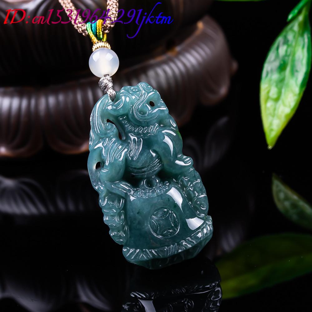 Pingente Pixiu de Jadeíta Birm - Vintage Fashion Necklace avaliação e preço