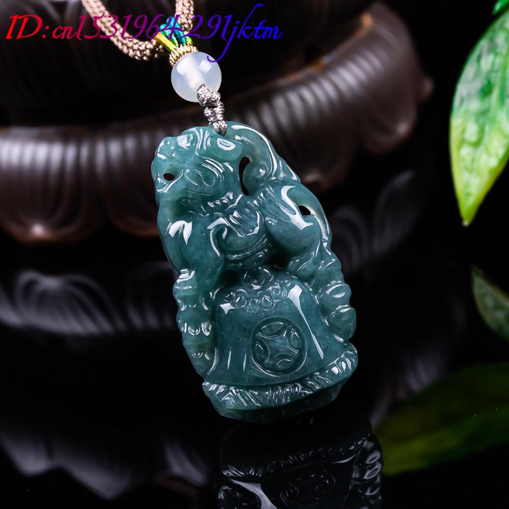 Pingente Pixiu de Jadeíta Birm - Vintage Fashion Necklace avaliação e preço