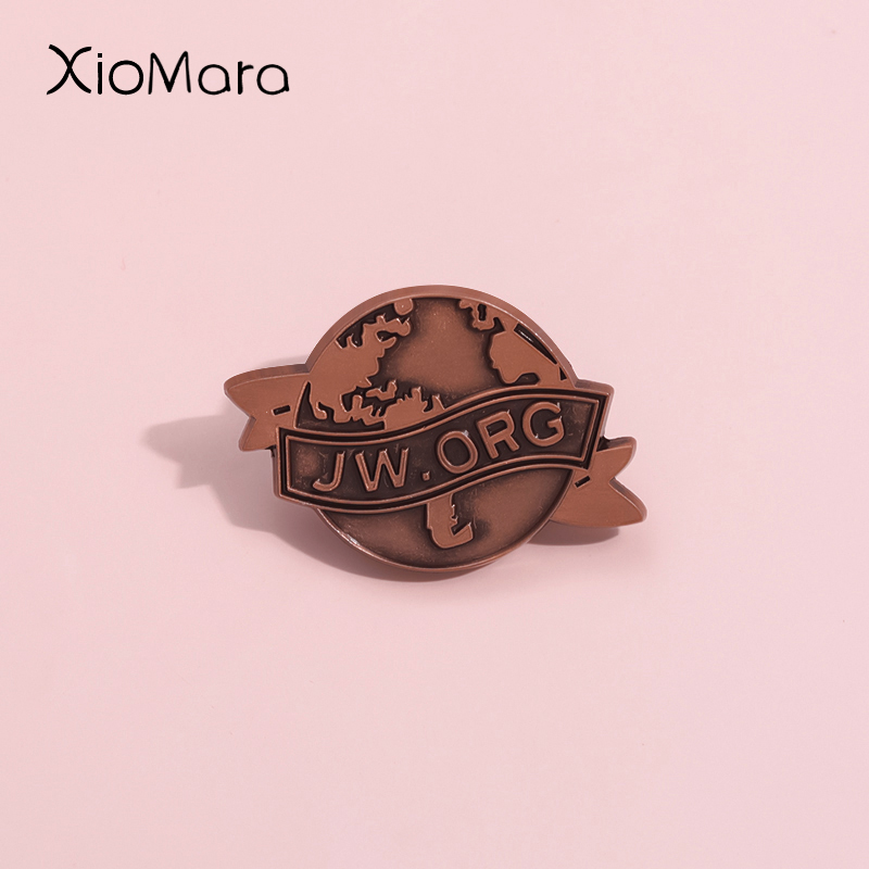 JW ORG-Custom Earth Enamel Pin - Vintage Fashion Org avaliação e preço