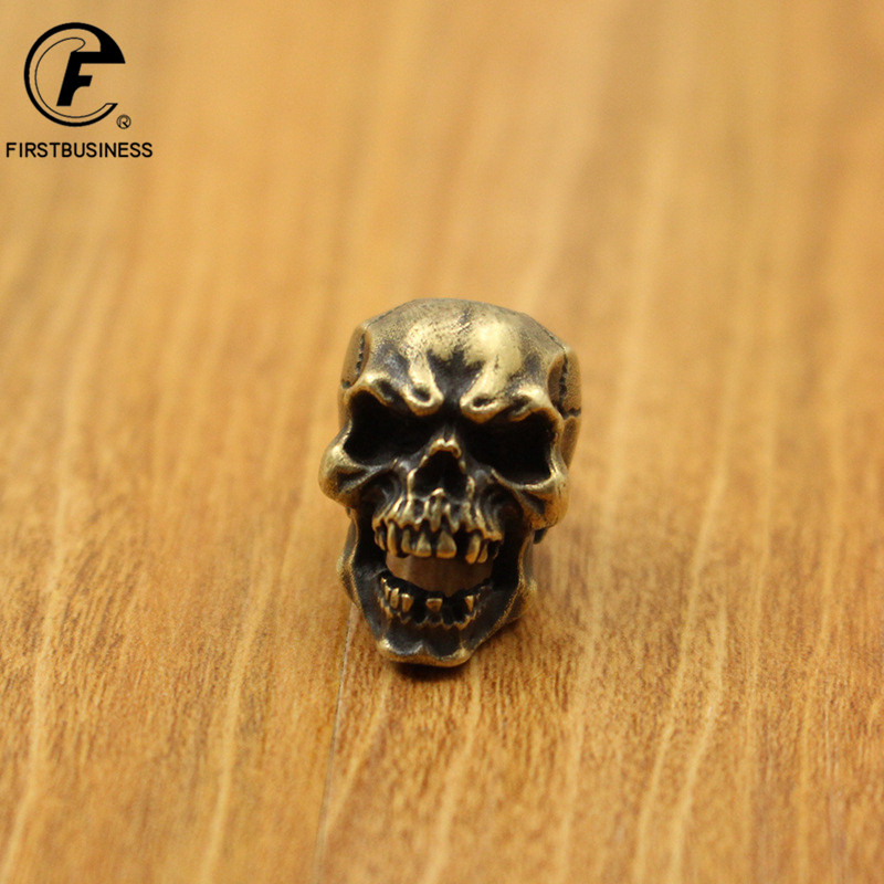 Brass Skull Statue Keychain Pe - Vintage Fashion Tv avaliação e preço