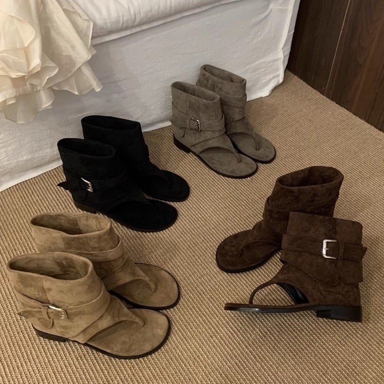 Mulheres peep toe botas verão  - Vintage Fashion Luxury avaliação e preço