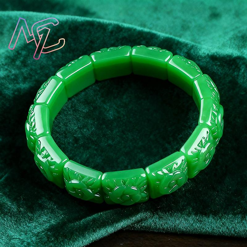Real jade flor pulseira pulsei - Vintage Fashion Luxury avaliação e preço
