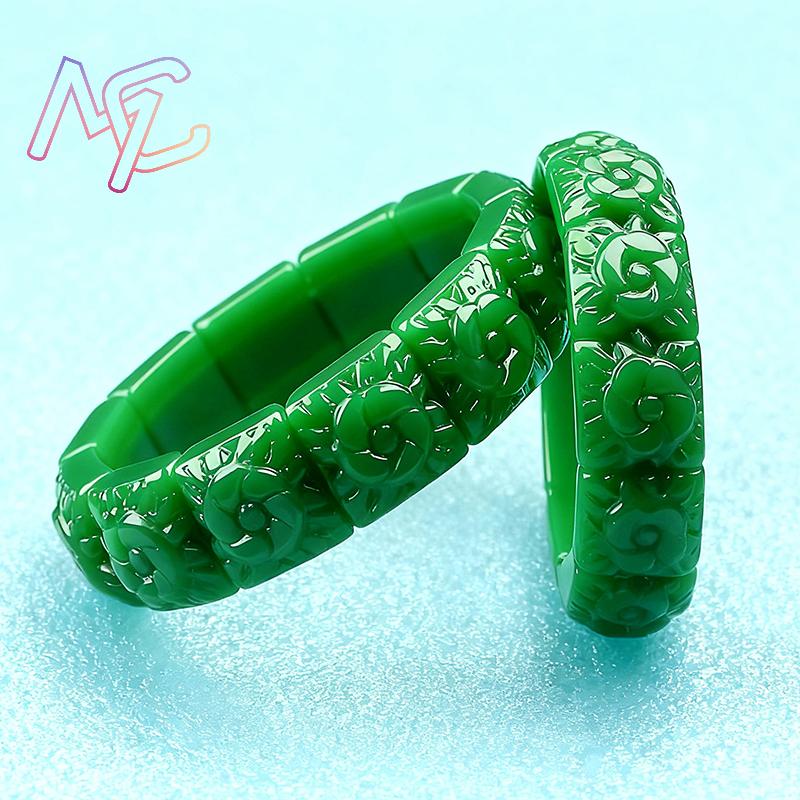 Real jade flor pulseira pulsei - Vintage Fashion Luxury avaliação e preço