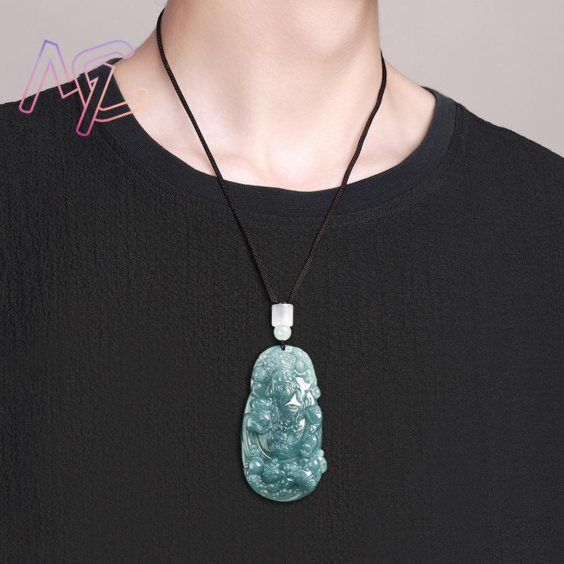 Myanmar jadeite deus da riquez - Vintage Fashion Necklace avaliação e preço