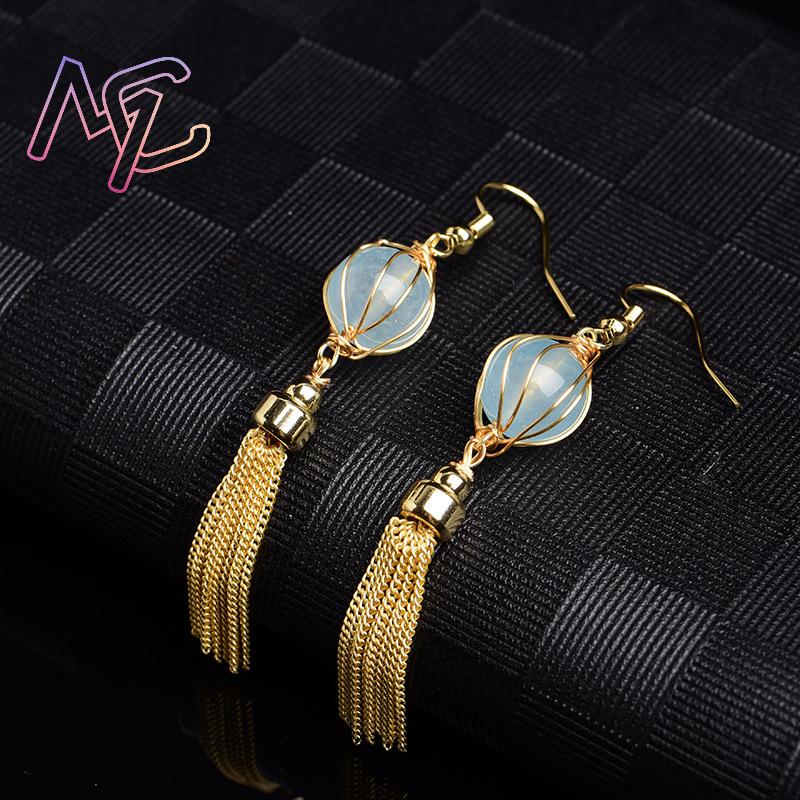 Azul natural jade grânulo brin - Vintage Fashion Jewelry avaliação e preço
