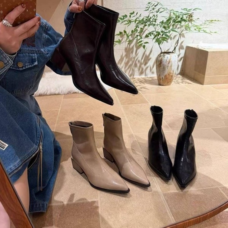 Botas Femininas de Cano Curto  - Vintage Style Women Fashion avaliação e preço