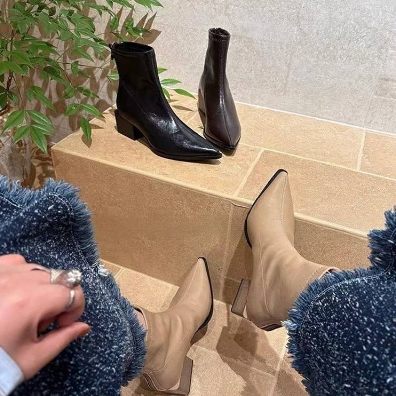 Botas Femininas de Cano Curto  - Vintage Style Women Fashion avaliação e preço