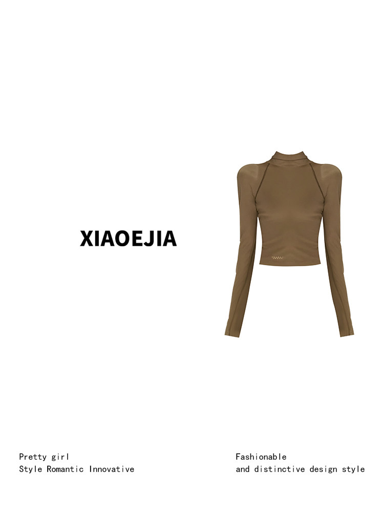 Camiseta Gótica Verde Feminina - Turtleneck Knit 90S avaliação e preço