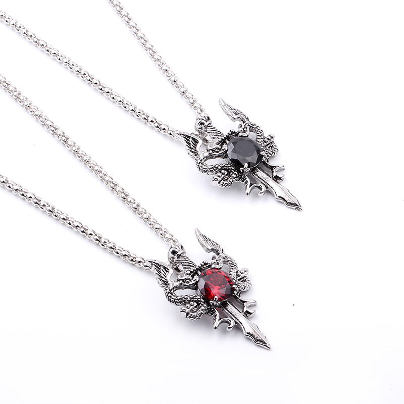 Colar Cruz de Pedra Preta Doub - Vintage Fashion Necklace avaliação e preço