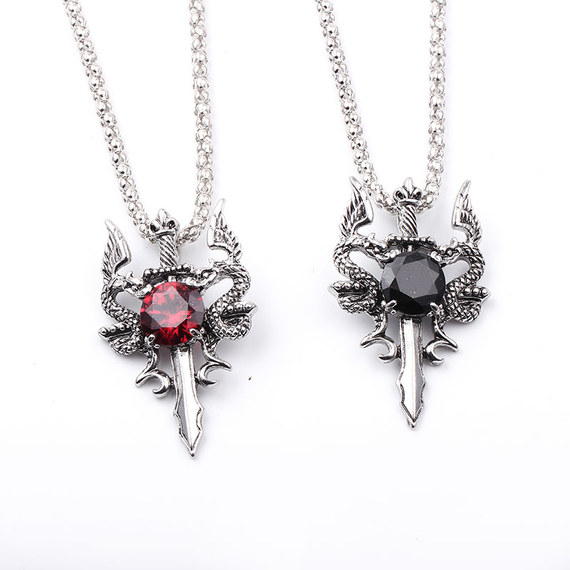 Colar Cruz de Pedra Preta Doub - Vintage Fashion Necklace avaliação e preço