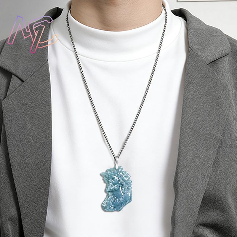 Colar Pingente de Jadeíta de M - Vintage Fashion Necklace avaliação e preço