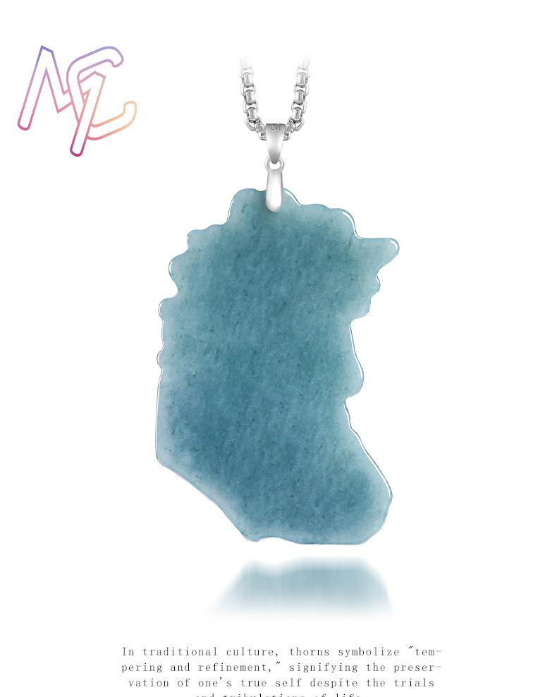 Colar Pingente de Jadeíta de M - Vintage Fashion Necklace avaliação e preço