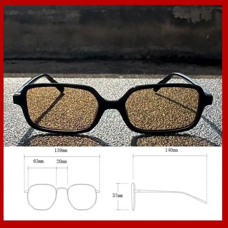 Novos Óculos de Sol Retangular - Vintage Fashion Images avaliação e preço